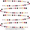 Gold Black Red Circle Dots Streamer Garland for Graduation Birthday Wedding Anniversary BabyShower Holiday Casino Party Supplies