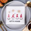 Christmas Printed Napkins - Festive Dining & Bakery Paper Napkins, Disposable Handkerchief Tissue for Home, Restaurant 20pcs/pack