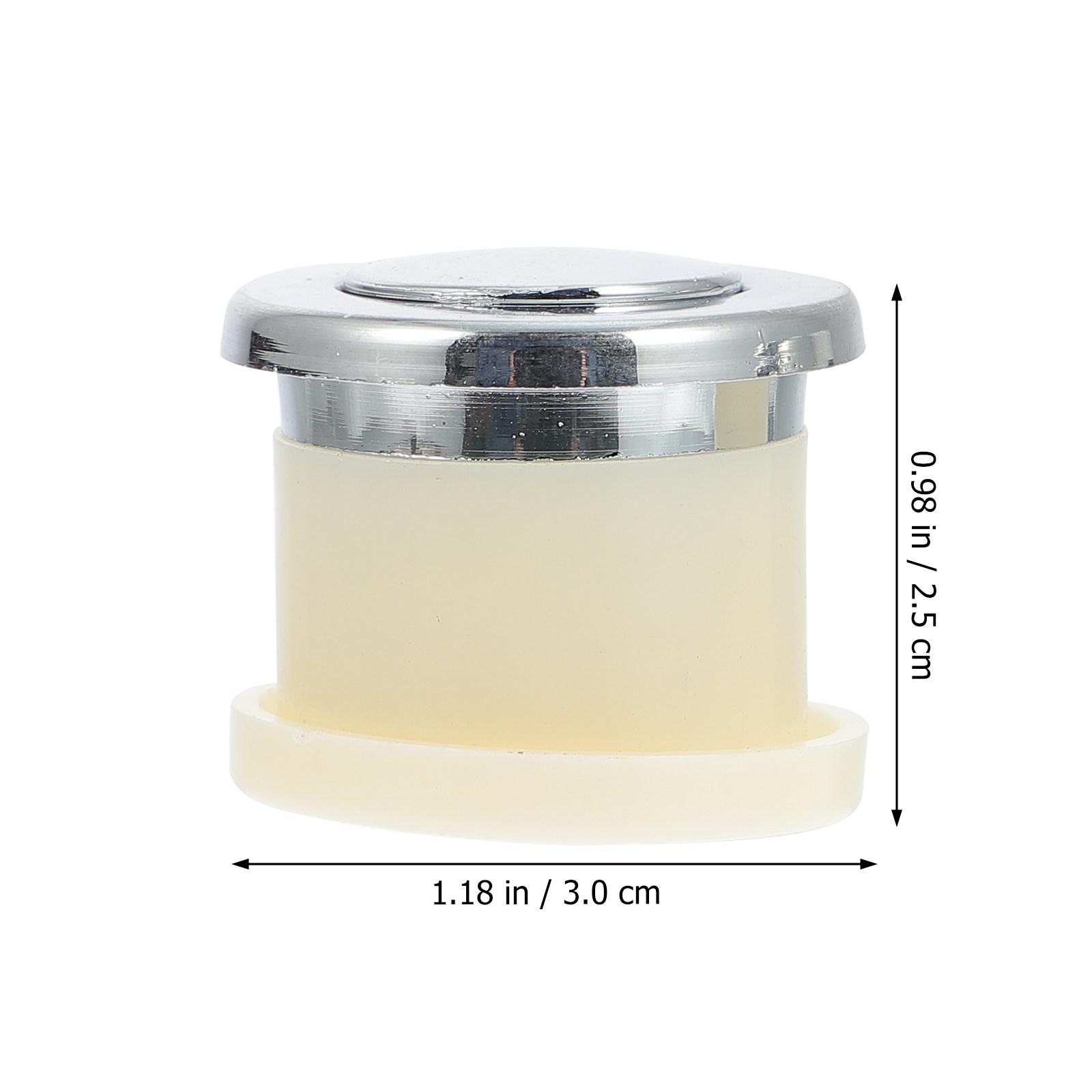 

2Pcs Spring Drawer Knobs Retractable Furniture Knobs Elegant Embedded Design for Cabinet Cupboard Dorm Office Bathroom Storage срібний