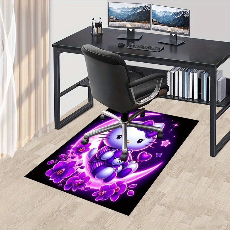 

1pc HelloKitty Soft Printed Area Rug, Office Carpet, Under Chair Protector Blanket for Bathroom, Living Room, Bedroom, Laundry 75x90cm