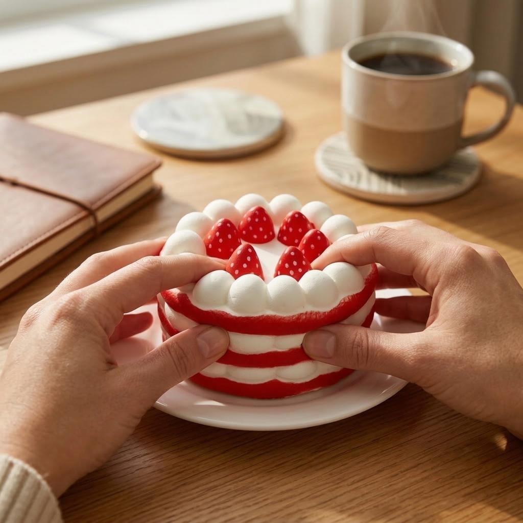 Strawberry Cake Slow Rising Scented Decompression Toy