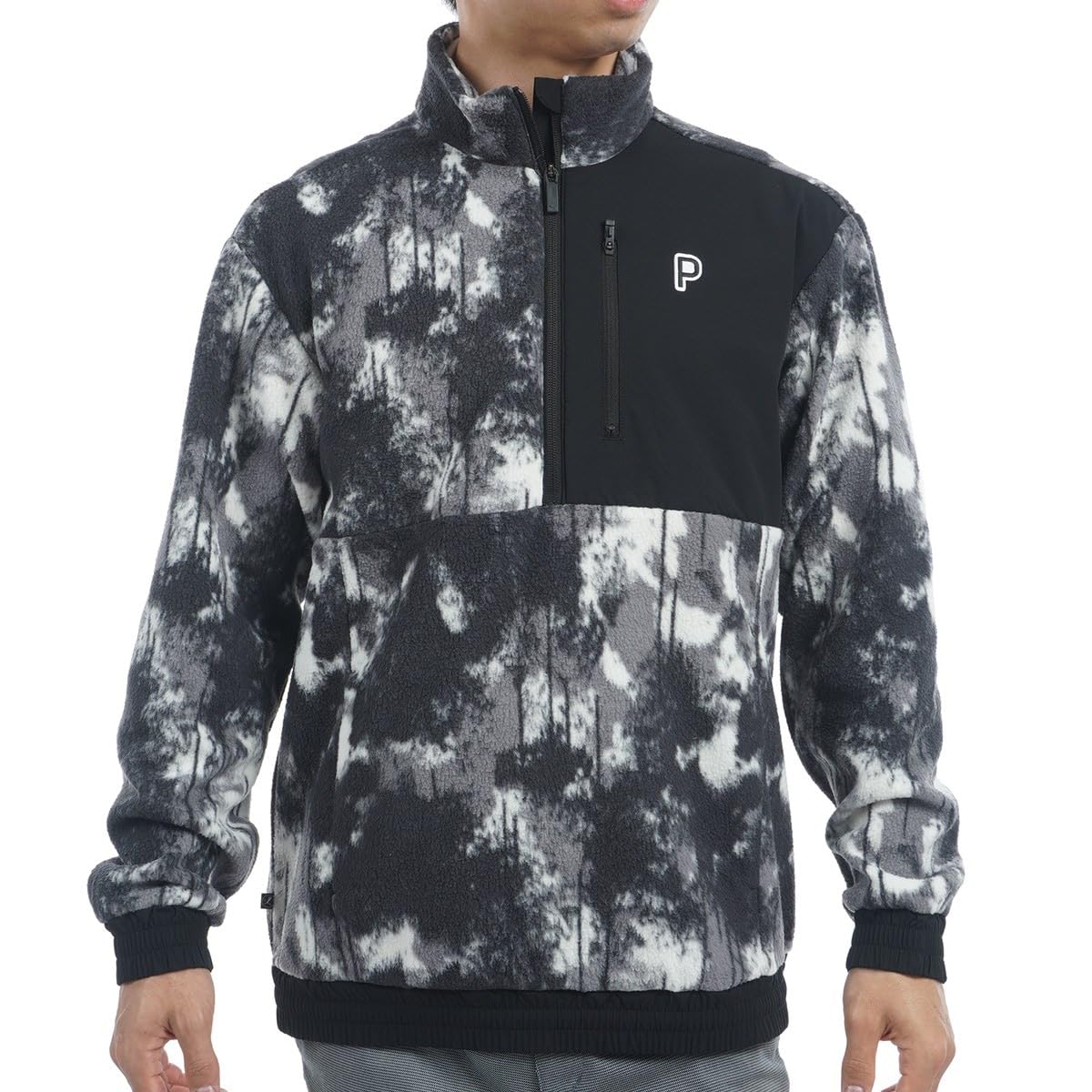 

Golf Wear Golf PC Splash Print Fleece Pullover Puma Black S [PUMA] Men s
