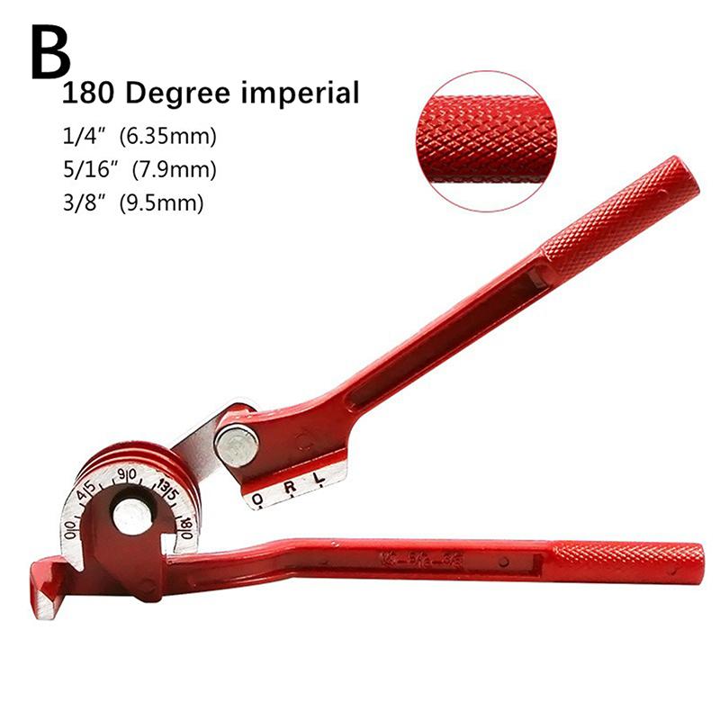 Bender 1/4" 5/16" 3/8" Brake Pipe Rolling Brass Copper Tube Pipe Manual Bending Tool Type Fuel Brake Pipe Bender Hand Tool