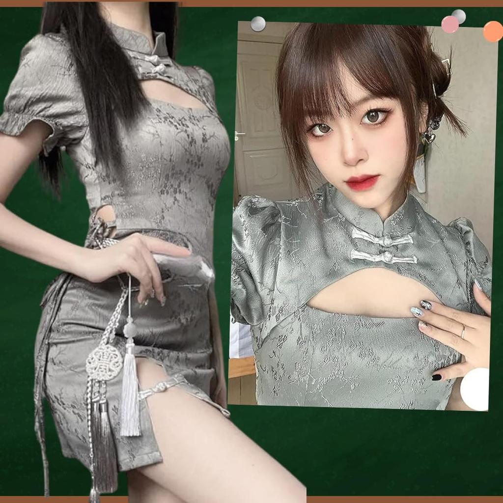 BeLoved Sexy Lolita Chinese Floral Perfect for Cultural School and Available in Sizes and Cute and Perfect for Perfect for Halloween or Dress, Style,