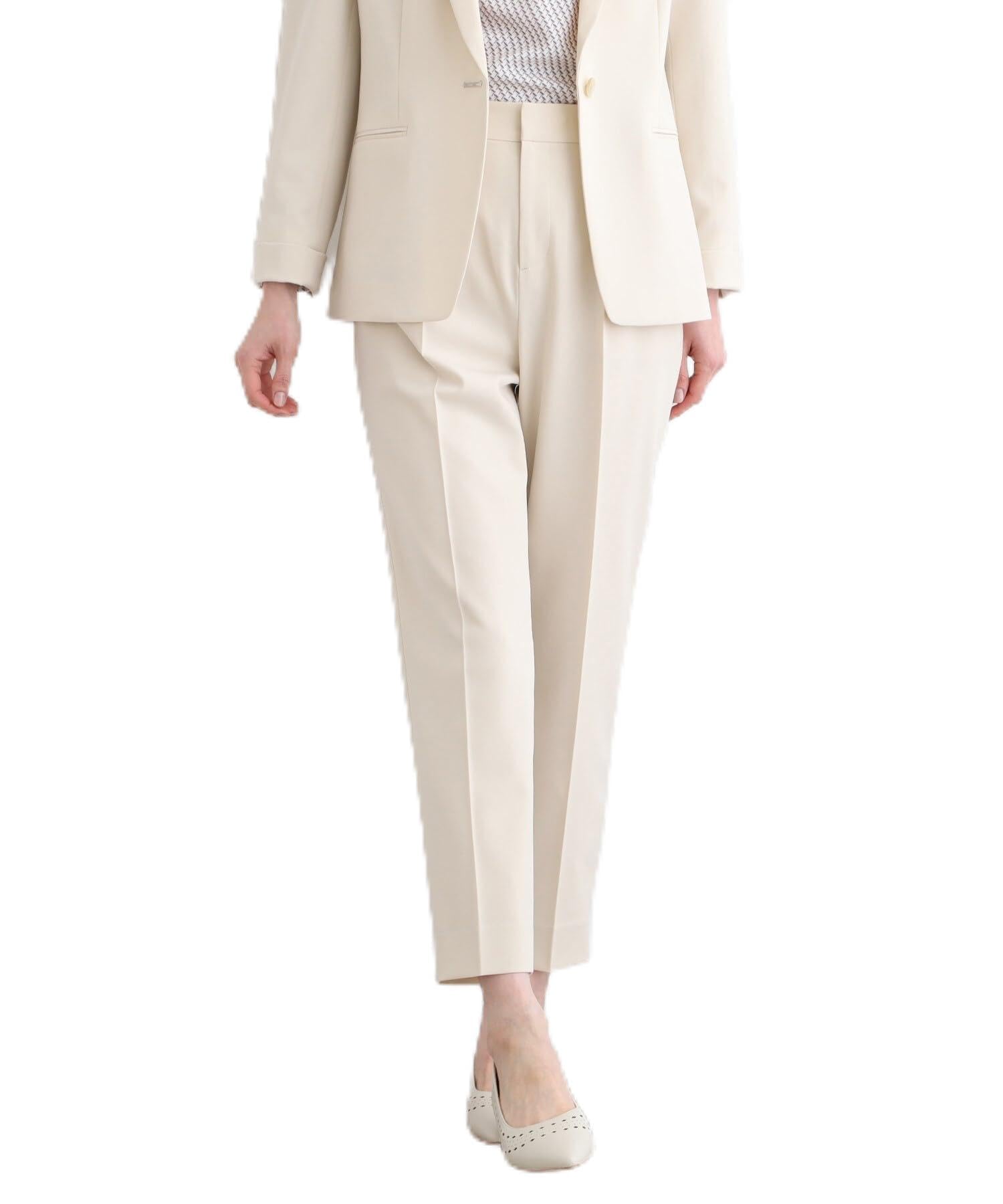 

Pants Stretch tuck tapered pants 12761025 Greige 15 [Indivi] (single item) [Standard suit/washable/UV care] Women s (050) (3L)