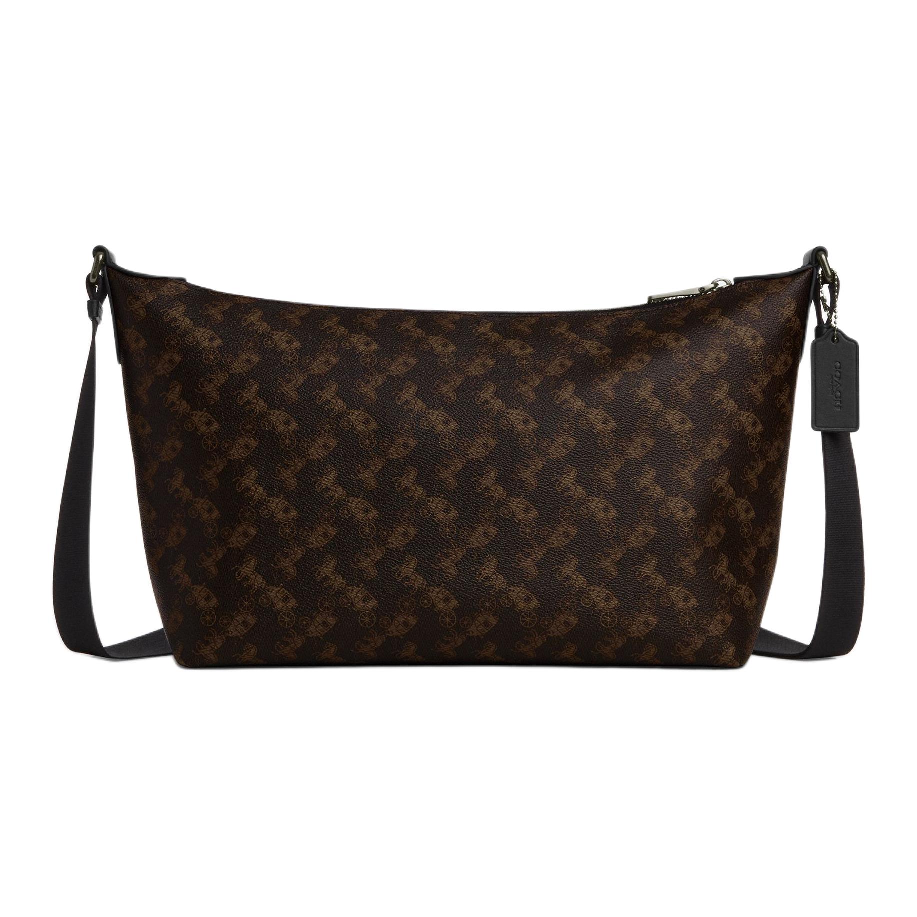 

Coach Finn 32 Monogram Horse And Carriage Pattern Faux Leather Crossbody Bag Large Men bags Truffle CBX15-QBYBL Basic Set (Bag+Dust Bag)