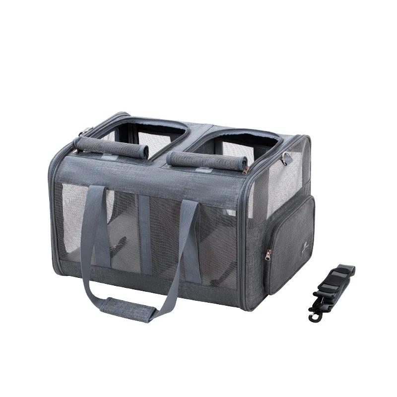 Oversized Cat Bag Going Out Portable Expansion Handbag Two Cats Hatchback Isolation Removable Pet Bag Foldable