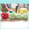 Fruit Plush Keychain Bag Charm Smiling Avocado Apple Pp Cotton Super Soft Stuffed Toy Gift For Kids