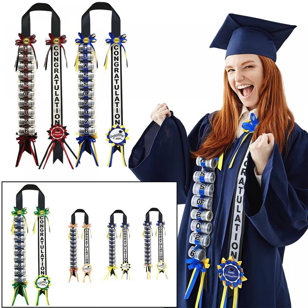 Elegant Design DIY Ribbon Wreath Kit With Cash Holder DIY Craft Ribbon Rolls Graduation Parties