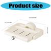 Q1FD Multipurpose Detachable Soap Tray with Strong Suction Cup Hollowed Out Designs Portable Accwssory for Quick Drying