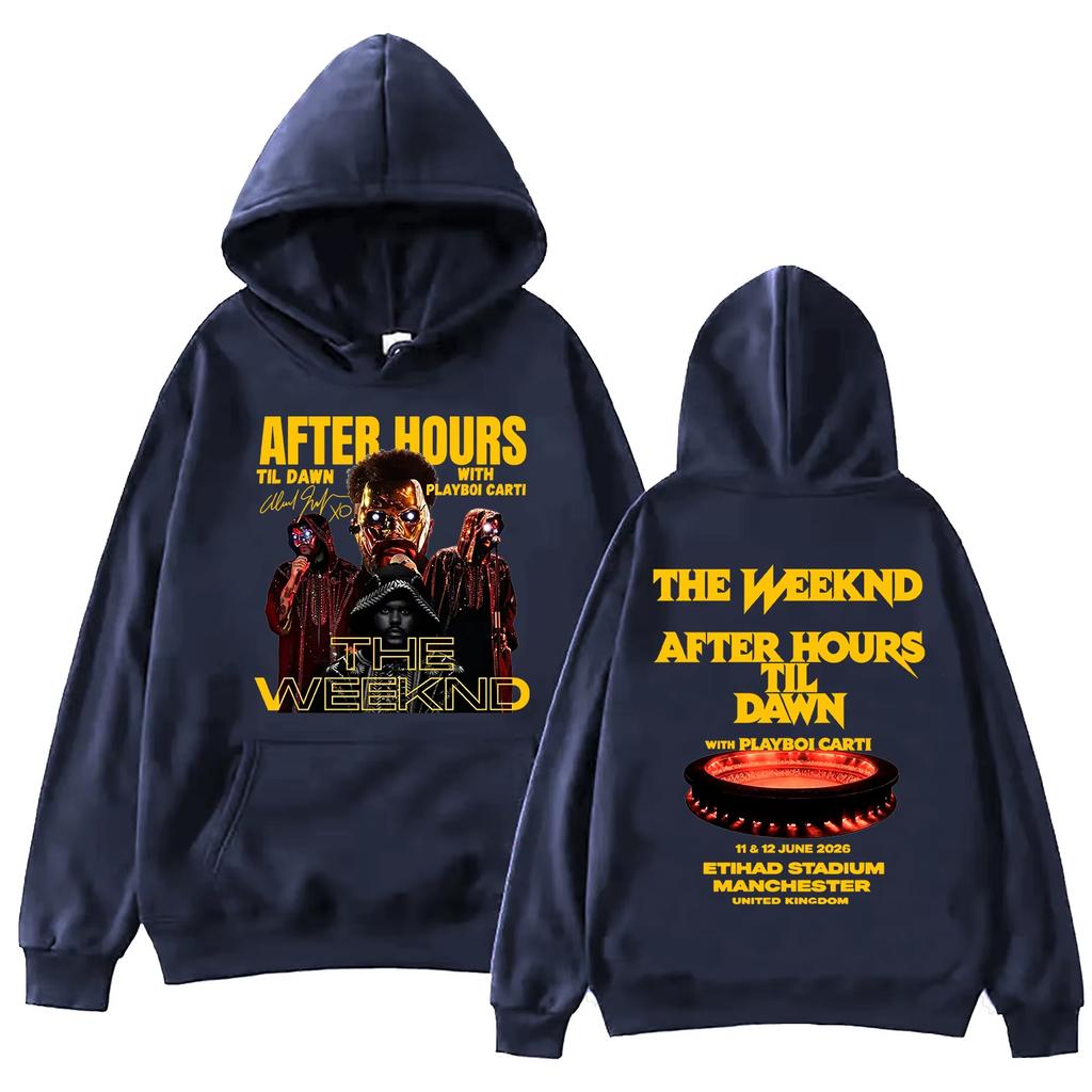 The-Weeknd After Hours Til Dawn Tour 2026 Hoodie Man Woman Harajuku Long Sleeve Pullover Hoodies Soft Cotton Sweatshirt Loose Cozy and Versatile