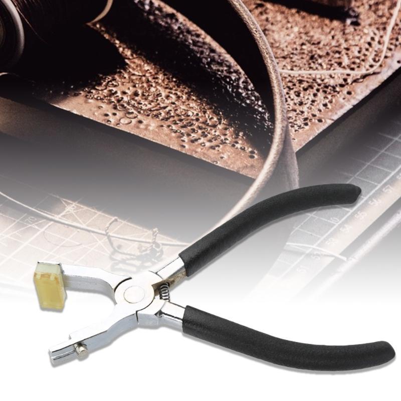 Leather Hole Punches Pliers with 3 Size Drilling Head for Leather Belts Bag