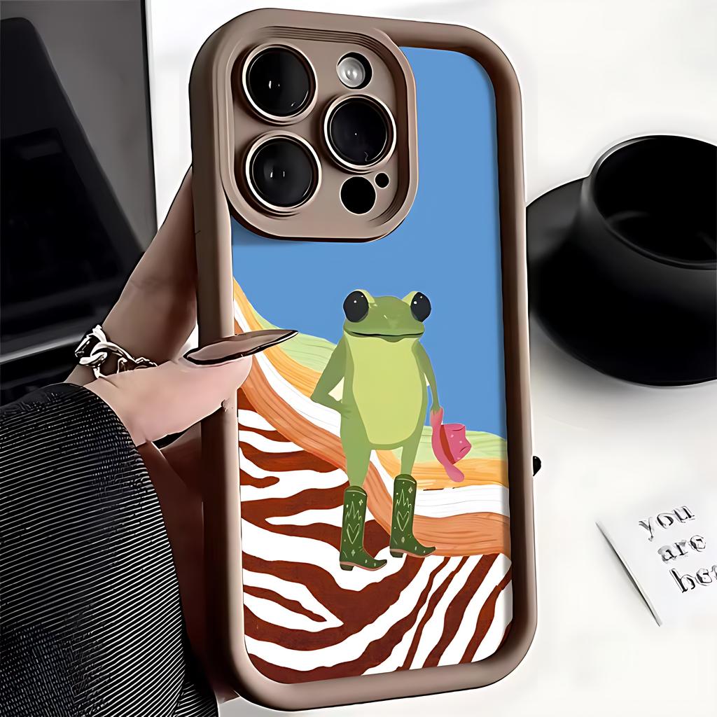 Cartoon frog pattern Phone Case For Xiaomi Redmi Note 15 14 13 12s 12 11 10 9s 9 8 7 A5 Pro Plus 4G 5G Soft TPU Back Cover