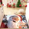 Cross-border Cartoon Christmas Decorative Carpets Christmas Holiday Printed Door Mats Water-absorbing Non-slip Door Mats