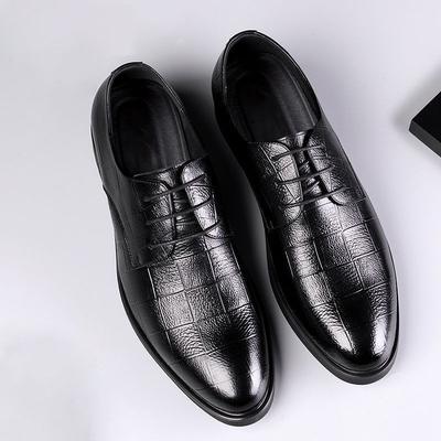 Leather Shoes Men's New Business Shoes Men's Trend Versatile Dress Casual Leather Shoes Flat Shoes