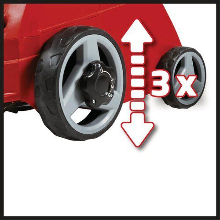 Einhell scarificateur électrique gc-es 1231/1 (1.2 kw, jusqu’à 300 m², roulement à billes + 8 doubles lames)