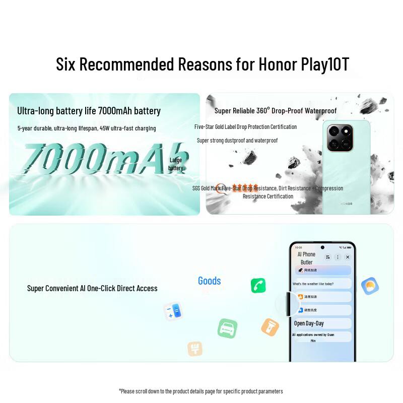 Honor Play 10T 5G AI Smartphone (CN Version)