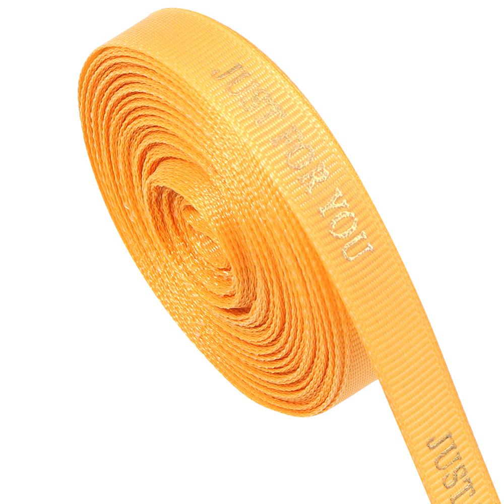 10Yards/Roll 10mm Printed JUST FOR YOU Ribbon Colorful Polyester Ribbon For Wedding Christmas Birthday Gift Packaging Decoration