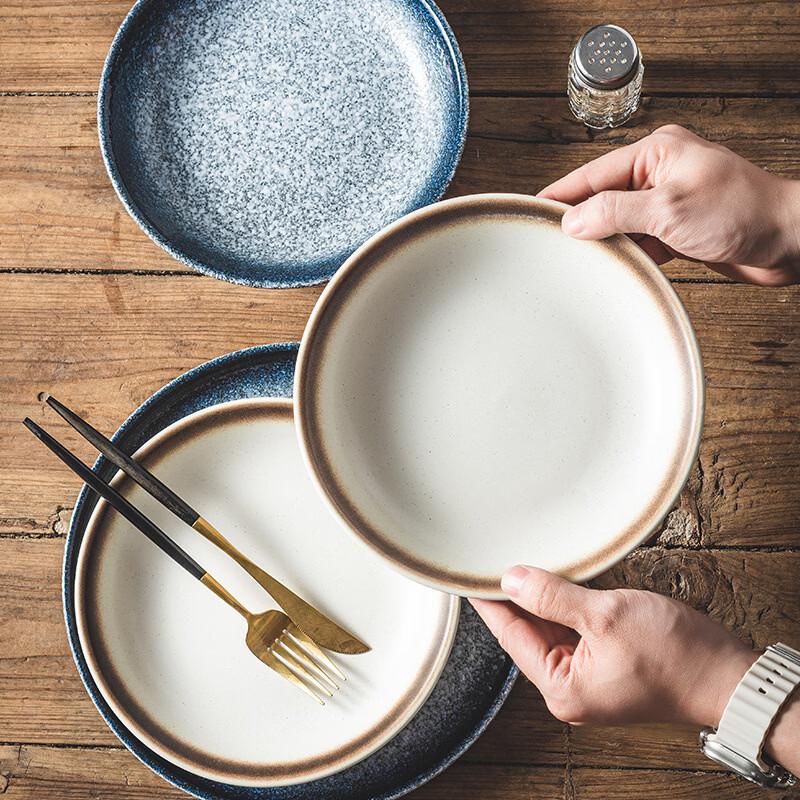 Ru Han Japanese Ceramic 8-inch Deep Round Plate