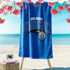 Orlando Magic Logo Print Beach Towel, Large Soft Quick Dry Towel for Beach Camping Swimming