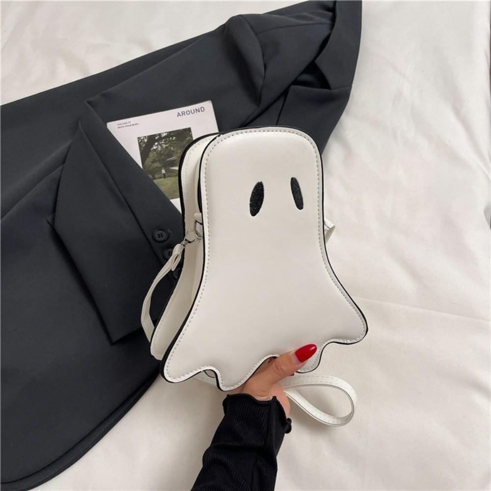 PU Leather Halloween Ghost Bag Cartoon Crossbody Bag Cute Shoulder Bag Holiday