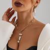 Accessories, Versatile High-End Special-Shaped Imitation Pearl Necklace Women, Splicing Chain Necklace