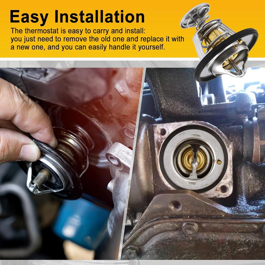 Excellent Thermostat Compatible With Toyota Camry, Lexus, Sienna, Tacoma, Highlander, 4Runner, Corolla, Tundra, Avalon, Matrix, Solara, Yaris,