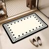 Adorable Cartoon Diatom Mud Quick-Dry Bathroom Mat - Water Absorbent & Stain Resistant for Shower & Toilet Entrances