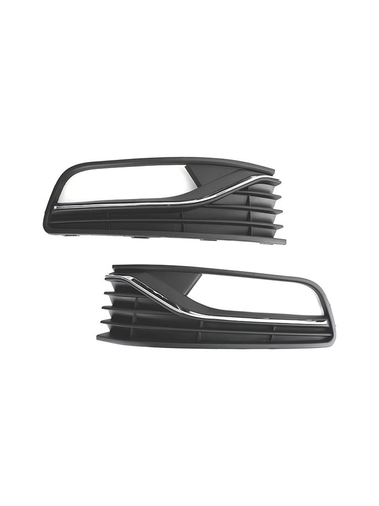 Pair Front Bumper Fog Light Cover Grill Grille Fit VW Polo 6R 2014-2017