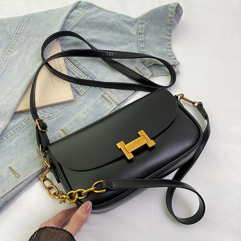 New niche design popular chain small square bag versatile single shoulder crossbody trendy women's bag