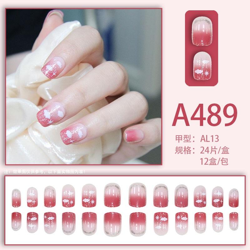 Manicure Sheet, Fake Nails, Finished Product, Simple Lemon Ice Style Manicure, Hair Change, Wearing Nails