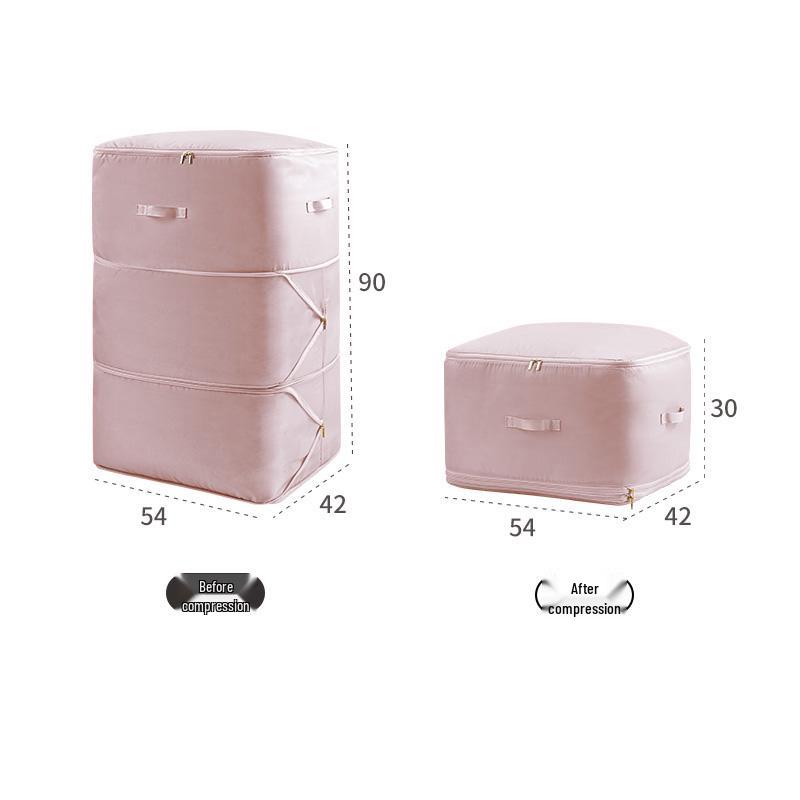Compressible Storage Bag for Quilts, Jackets, and Bedding