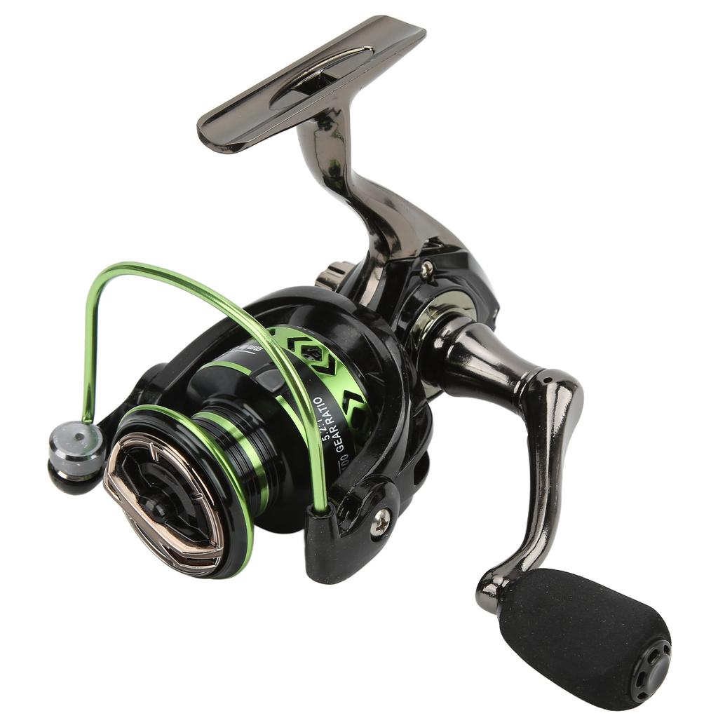 Helt Metall Fiskelina Hjul 45 grader Stor Fas 5.2:1 Spinnrulle FiskrulleDK2000