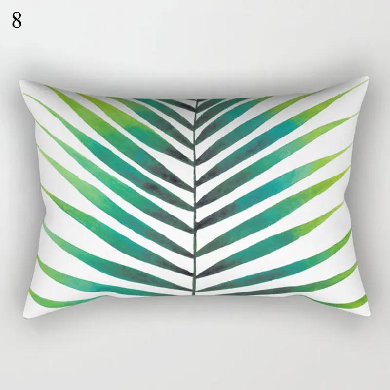 Tropische Pflanzendekoration Dekokissen Kissenbezug Modern Bohemian Sofa Wohnzimmer Auto Kissenbezug Grüner Kissenbezug