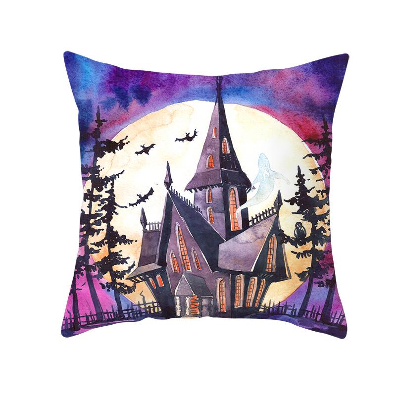 New Peach Skin Halloween Pillowcase Home Wish Home Supplies Cushion Cover Waist Pillowcase