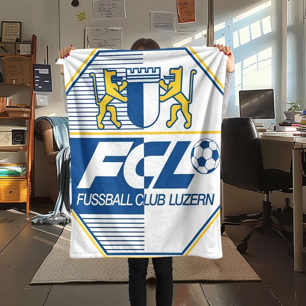 FC Luzern FlAannel Blanket, High Quality Comfortable for All Seasons, Home Decor, Warmth and Comfort