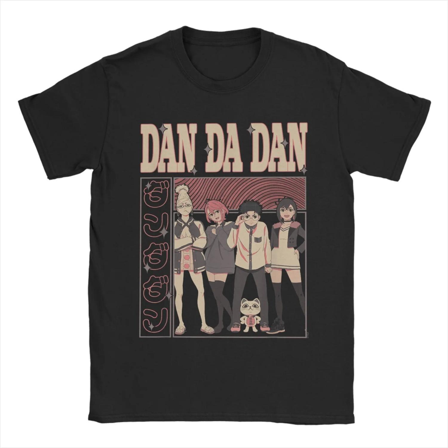 

Dan Da Dan Cast of Characters With Kanji T Shirt Summer Hip Hop T-Shirts Cotton O Neck 5XL 6XL Clothing Short-Sleeve Tshirt S чёрный