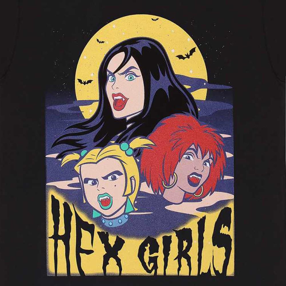 Hex Girls Unisex Adult Floating Heads With Yellow Moon T-Shirt