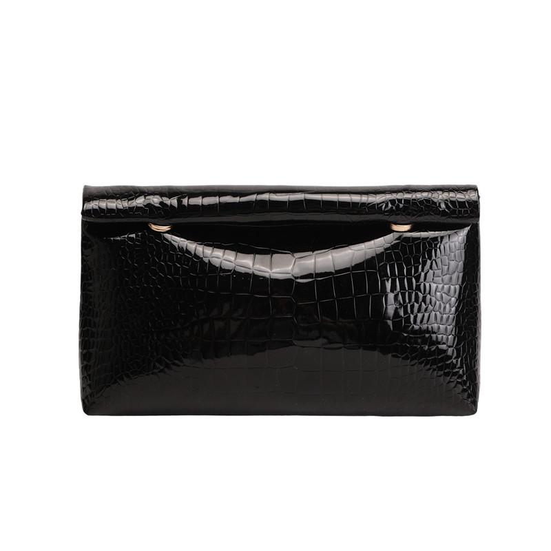 

Простая женская сумочка, новый плетеный узор, высококлассная, для хранения, женская сумка, персонализированная сумка-багет чёрный