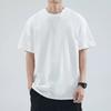 Men Solid Color T-Shirt Round Sleeve Summer Tee Neck Short Casual Loose Fit Tee Shirt