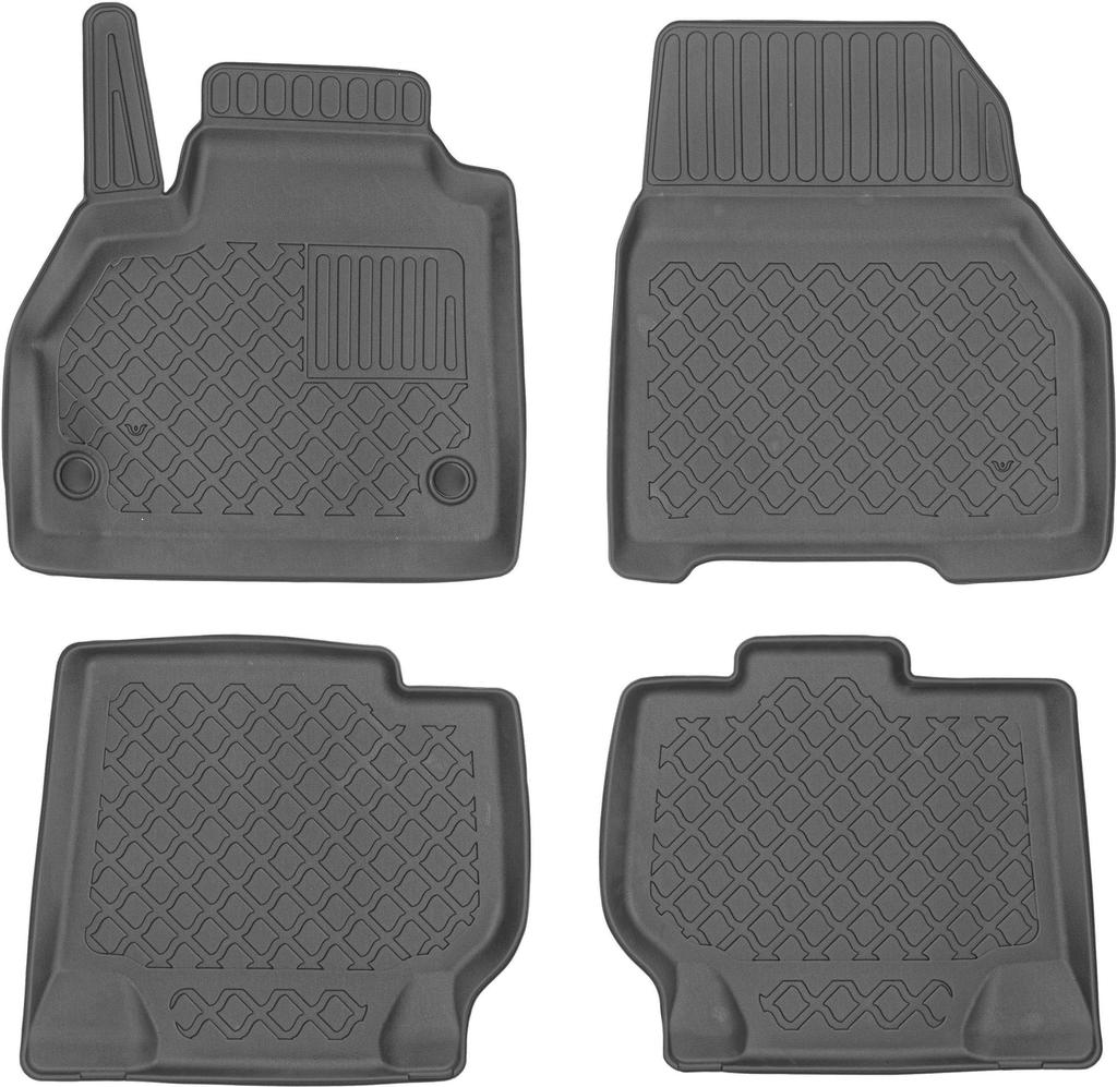 ARISTAR All-Weather Floor Mats + Universal Tunnel Cover for Mercedes Citan W415 2012-2021 / Renault Kangoo II Long 2008-2021