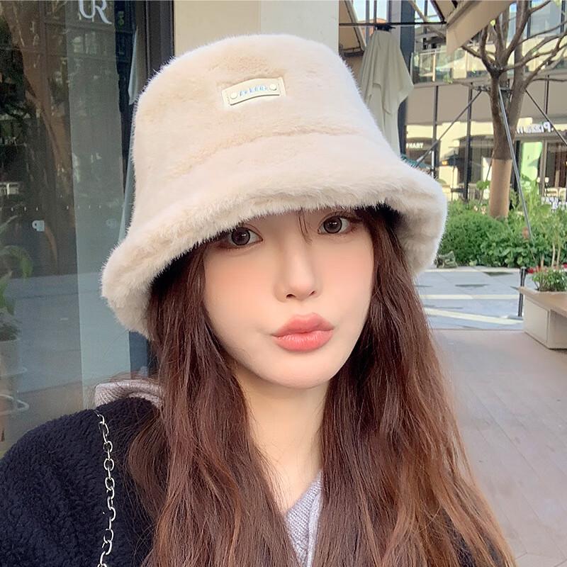 Gu Teng Women's Winter Plush Bucket Hat