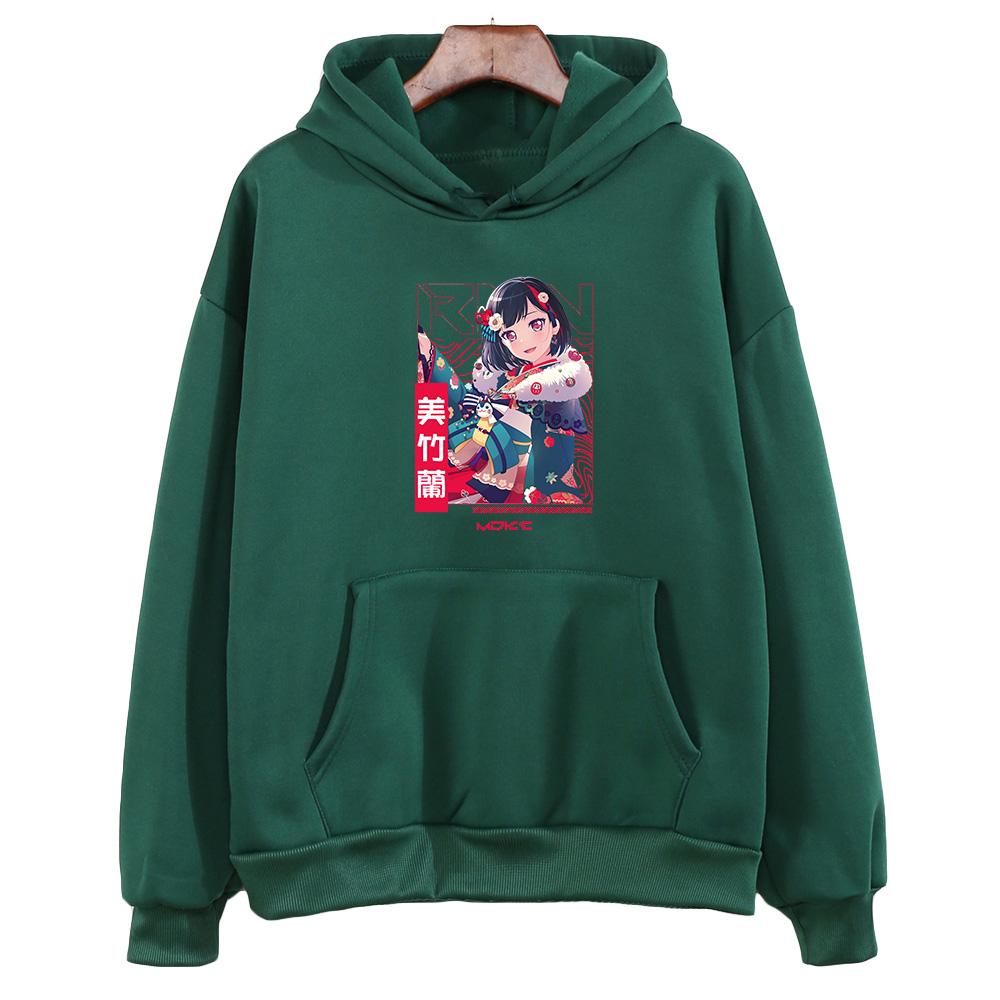 BanGG Dream Ran Mitake Graphic Sweatshirts Popular Character Print Clothes Women Cute Aesthetic Anime Hoodie Autumn Fashion Tops