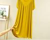 Modal Plus Size Summer Pleated Nightgown for Women – Loose, Mid-Length Home Dress