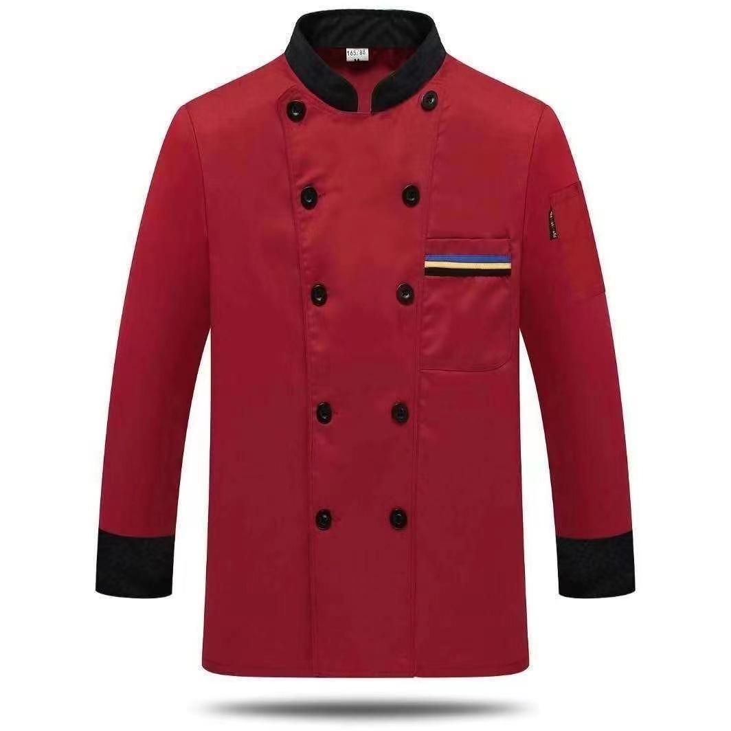 

Catering and Restaurant Canteen Kitchen Short-sleeved Cake Teacher Work Clothes Bakery Pastry Chef Clothes Long-sleeved 5XL