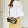 Novel and Fashionable Retro Leopard Print Cylinder Bag New Trendy Shoulder Zipper Messenger Women's Bag