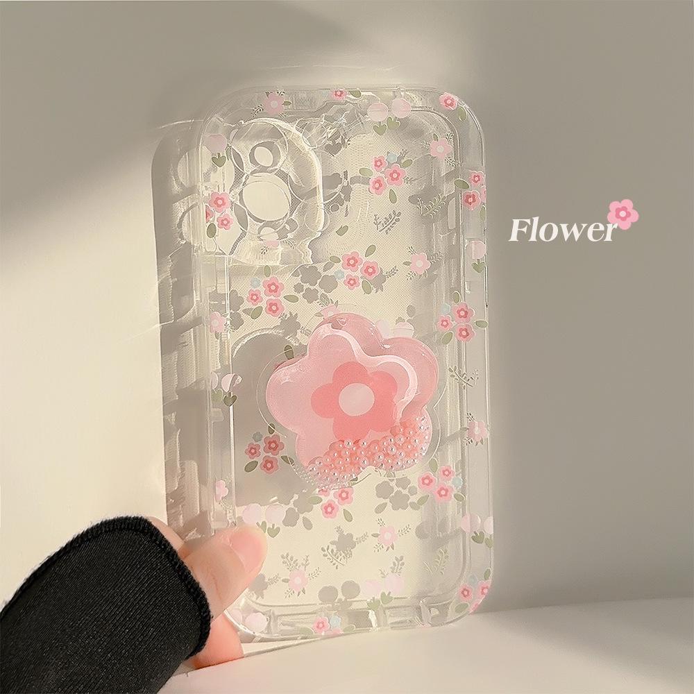 Summer Dopamine Floral for Apple 14 Promax Mobile Phone Case for IPhone 16 Small Fresh and Transparent 15/12