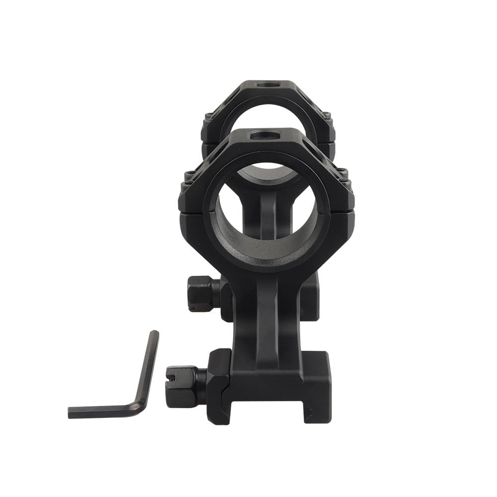 ProWildGear GEISSELE Type Ring Scope Mount Integrated Optical Sight Mount 20mm Rail Picatinny 30/ 25.4mm (1.54/Black) [Item]