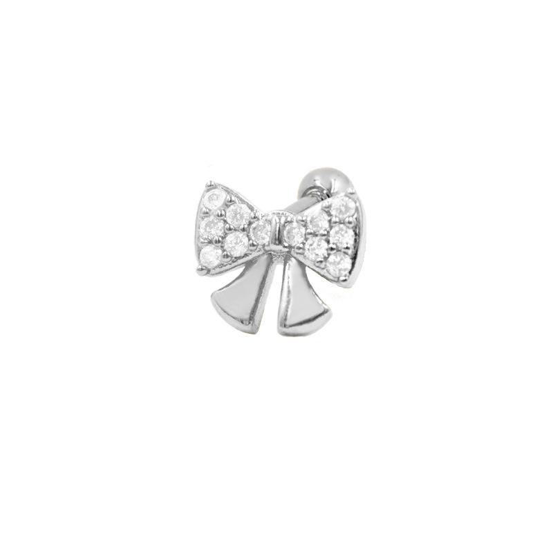 Gaibei 3D Moon Bow Ear Cartilage Studs - European & American Style Jewelry.