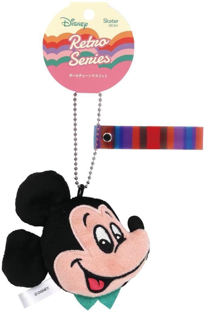 Skater Plush Ball Chain Mascot Disney Retro Mickey Mouse ZBCM1-A